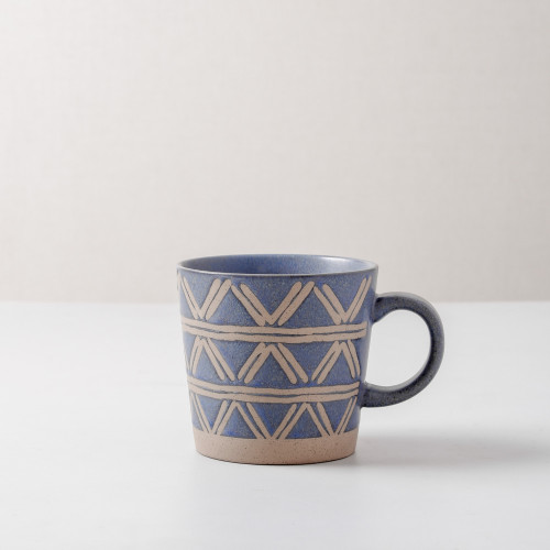 Hollie Patterned Mug 350ml - Entangle Blue