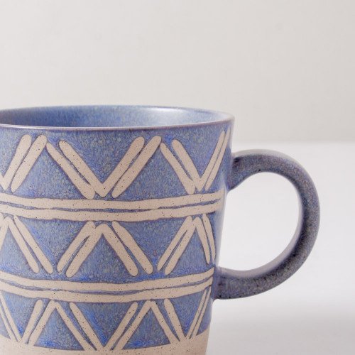 Hollie Patterned Mug 350ml - Entangle Blue 4
