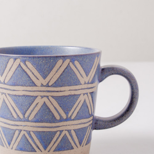 Hollie Patterned Mug 350ml - Entangle Blue 4