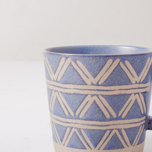 Hollie Patterned Mug 350ml - Entangle Blue 5