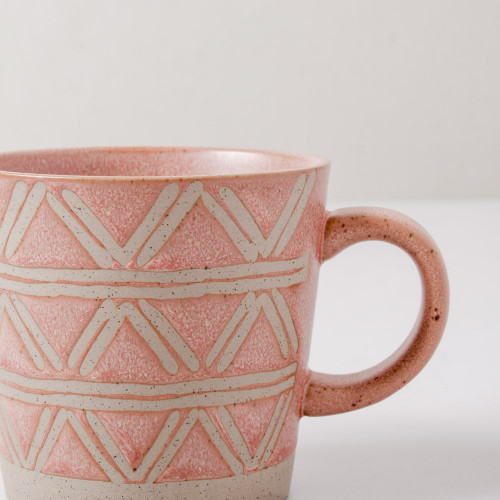Hollie Patterned Mug 350ml - Entangle Red 3