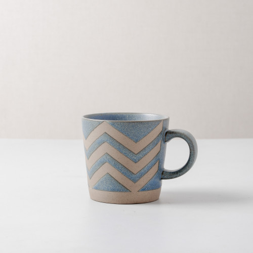 Hollie Patterned Mug 350ml - Wave Green