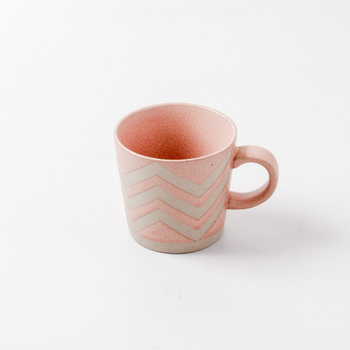 Hollie Patterned Mug 350ml - Wave Red