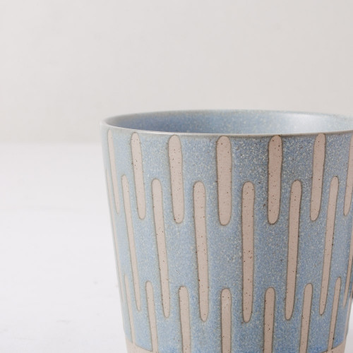 Hollie Patterned Mug 350ml - Stripe Green 3