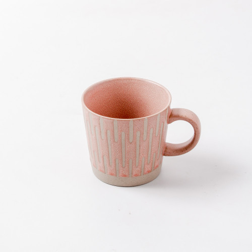 Hollie Patterned Mug 350ml - Stripe Red 2
