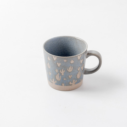 Hollie Patterned Mug 350ml - Cactus Green 2