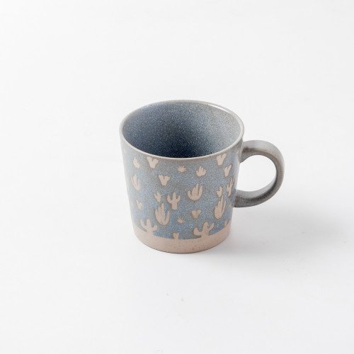 Hollie Patterned Mug 350ml - Cactus Green 2