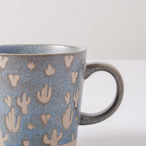 Hollie Patterned Mug 350ml - Cactus Green 3