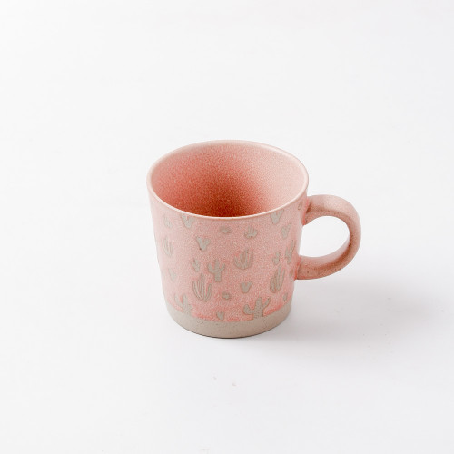 Hollie Patterned Mug 350ml - Cactus Red 2