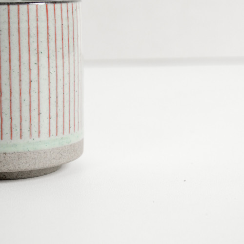 Ukiyo Tea Cup 150ml - Red Stripes 3