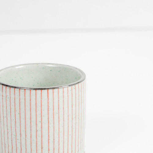 Ukiyo Tea Cup 150ml - Red Stripes 4