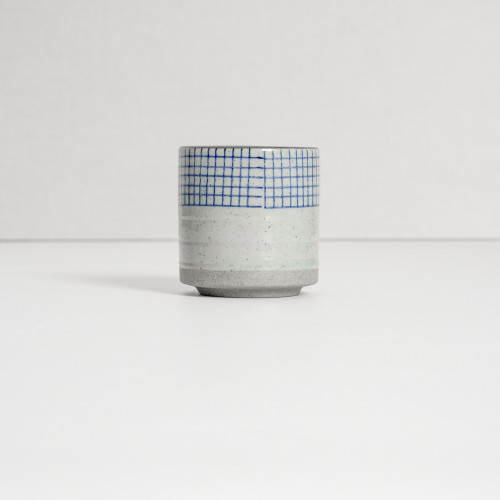 Ukiyo Tea Cup 150ml - Blue Checks