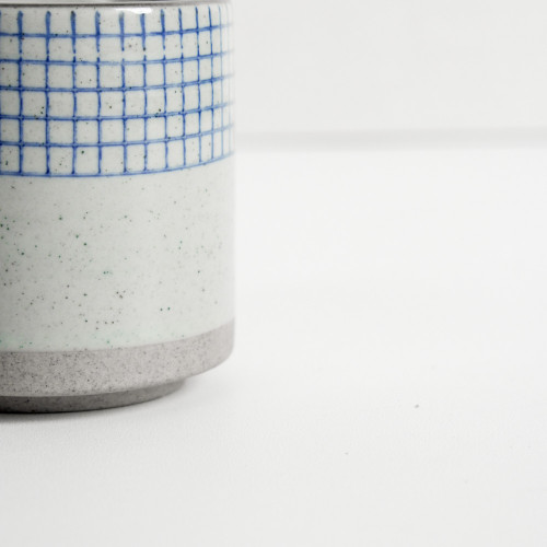 Ukiyo Tea Cup 150ml - Blue Checks 3