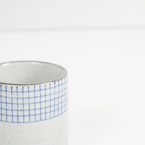Ukiyo Tea Cup 150ml - Blue Checks 5