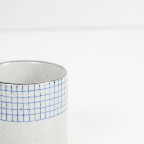 Ukiyo Tea Cup 150ml - Blue Checks 5