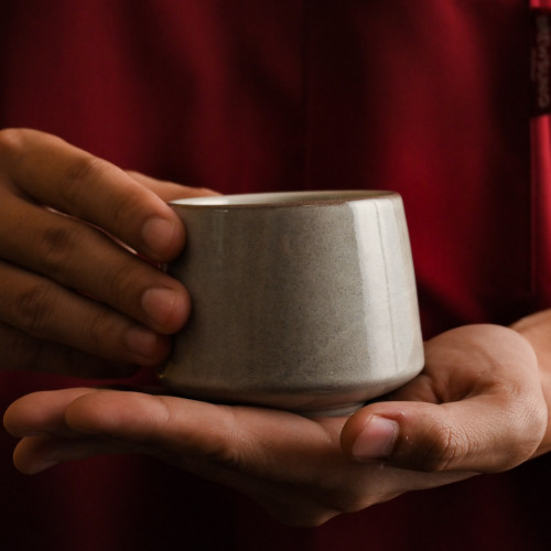 Han Tsutsu-Gata 225ml Teacup - Earthy 4