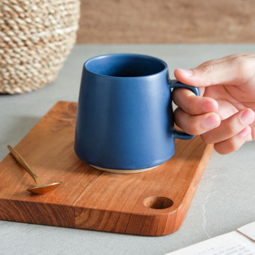 Monolith Pottery Mug 325ml - Solid Blue 4
