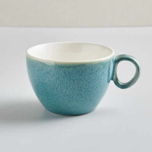 Shoreline Dark Green Squeezed Mug With Handle 340ml 6