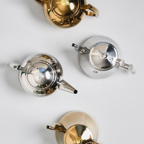 Stainless Steel Flower Teapot with Filter 1L - Silver 8