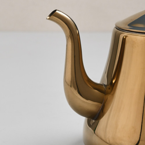 Stainless Steel Flower Teapot with Filter 1L - Gold 5