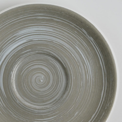 Grey Swirl saucer L 2