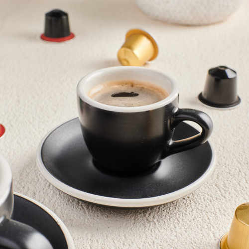 Hapita Espresso Cup Saucer - Graphite 5
