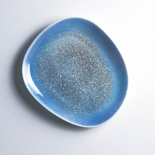 Gaia Caldera Blue Salad/Dessert Plate 22.8 x 19.6cm