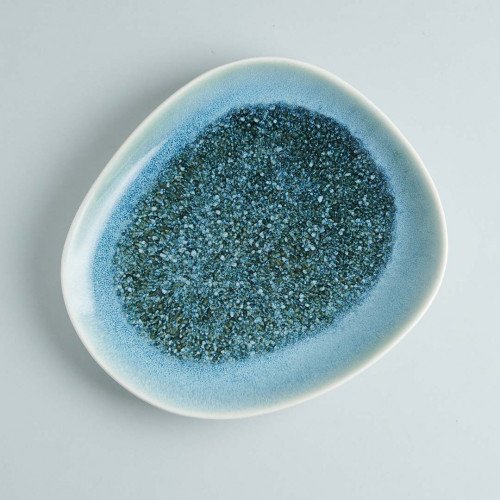 Gaia Caldera Grey Salad/Dessert Plate 22.8 x 19.6cm