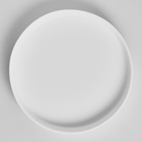 Kaden White Plate Tall Stackable 26cm with Wooden Lid 3