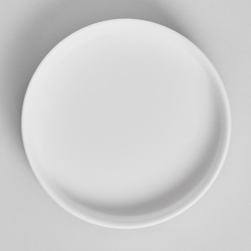 Kaden White Plate Short Stackable 13cm 2