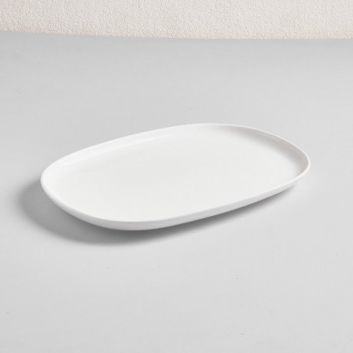 Ora White Platter Medium 27 x 19cm 2