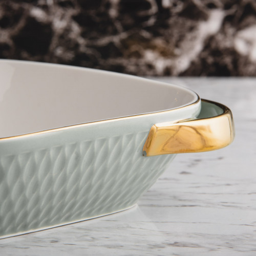 Argyle Diamond Baking Pan 10" - Gray 3