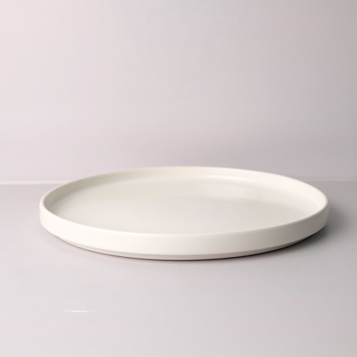 White Solitude 10" Dinner Plate 2