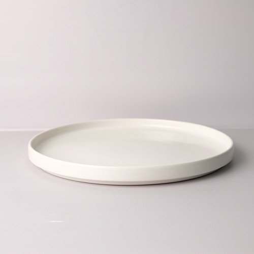 White Solitude 10" Dinner Plate 2