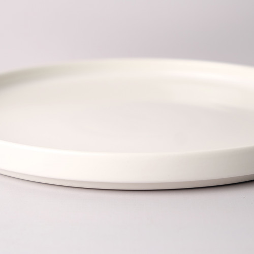 White Solitude 10" Dinner Plate 3