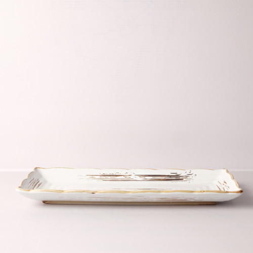Golden Notch 10" Long Plate