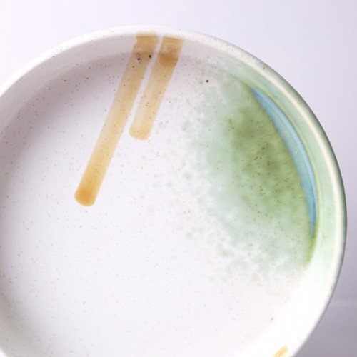 White Serene Semi-Bowl 8" 3