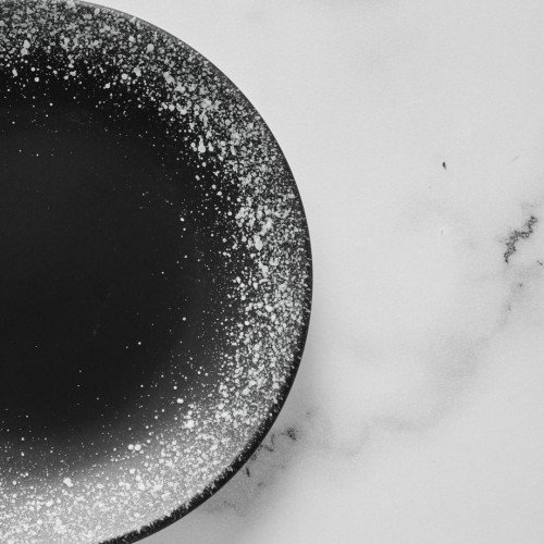 Black Kemuri Sharing Plate 6" 3