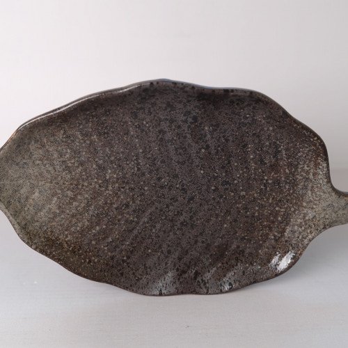 Dark Shaded Leaf Shape Salad Plate 8" 3