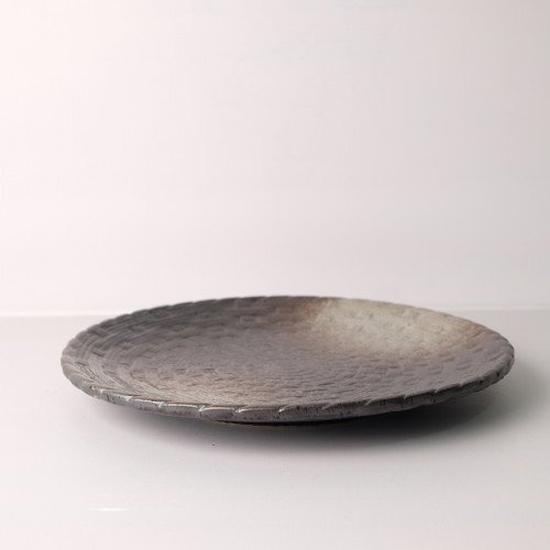 Dark Shaded Textured Dinner Plate 10" 2