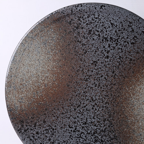 Dark Shaded Flat Dinner Plate 10" 3