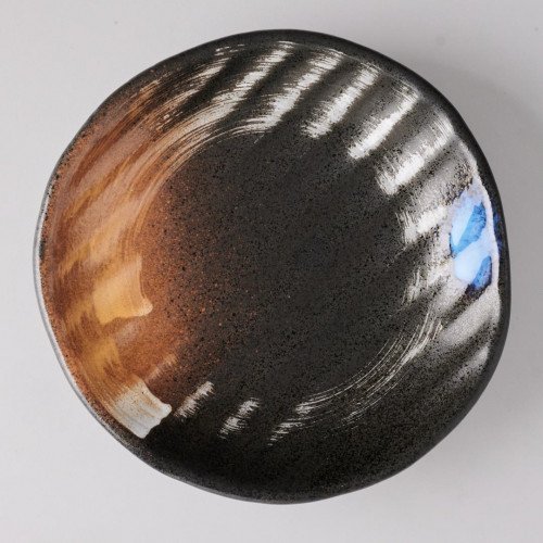 Dark Brown Fusion Salad Plate 8"