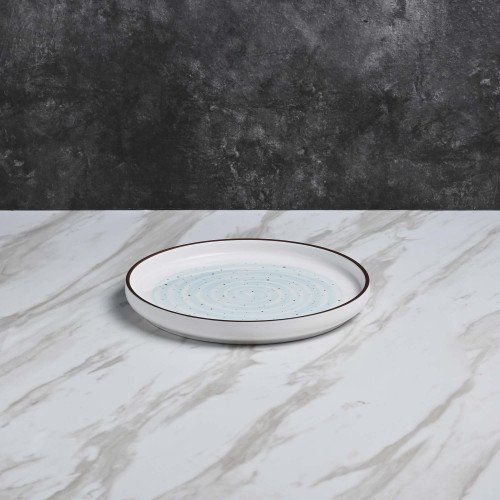 White Ripples Salad Plate 8" 2