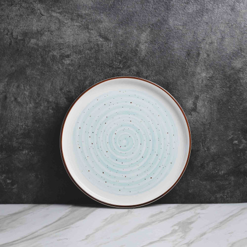White Ripples Dinner Plate 10"