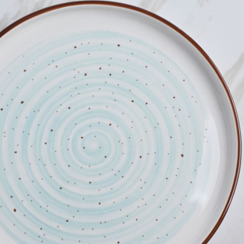 White Ripples Dinner Plate 10" 2