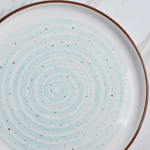 White Ripples Dinner Plate 10" 2