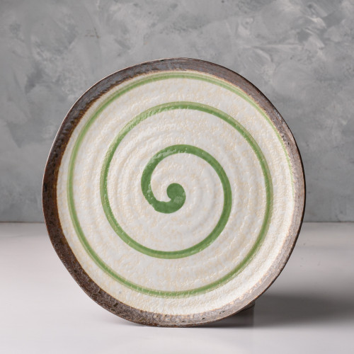 Himeji Green Dinner Plate 9"