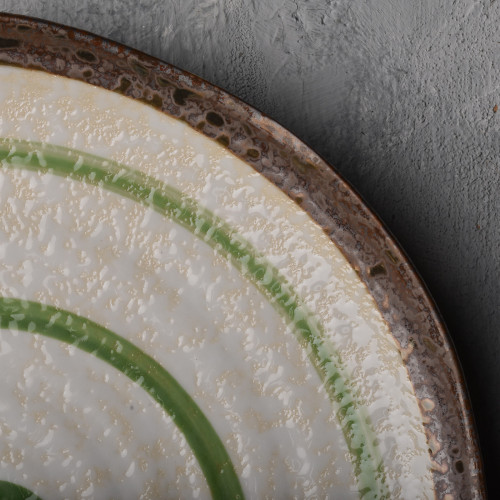 Himeji Green Dinner Plate 9" 3