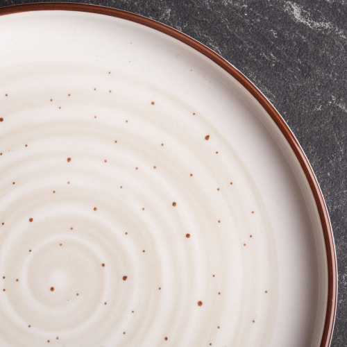 White Ripples Gray Salad Plate 8" 3
