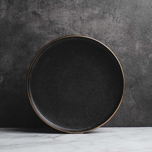 Black Clarity Salad Plate 8"
